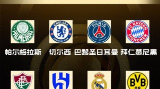 世俱杯8强分布：德甲巴甲各2队 英超西甲法甲各1队 意甲全军覆没